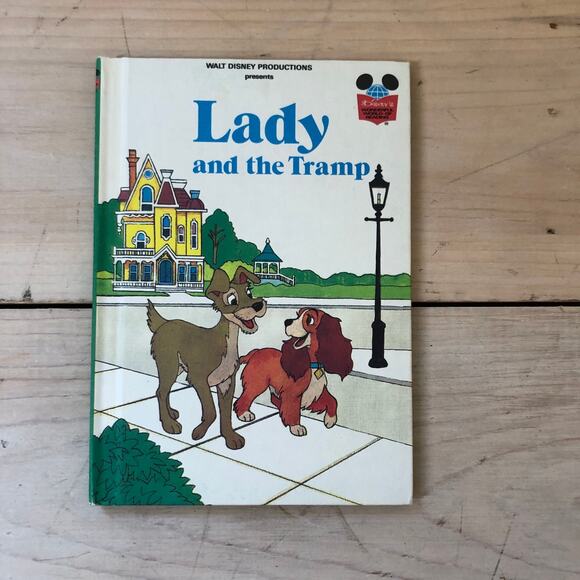 Disney Grolier Vintage 1980s Lady and the Tramp Children's Book - Picture 1 of 3